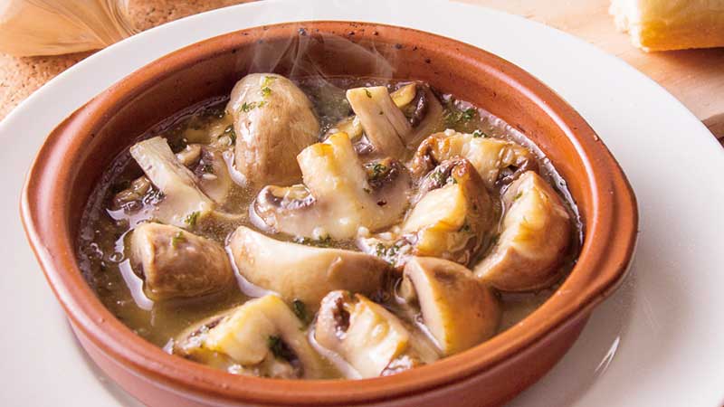 シャンピニオンのアヒージョ～セゴビア風～