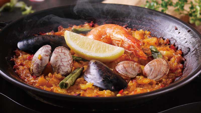 魚介のパエリア